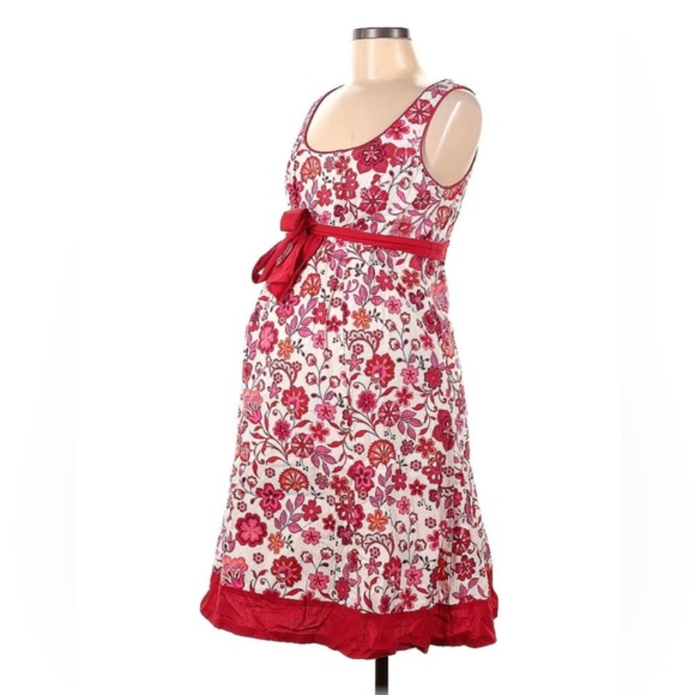 Motherhood Flower Print Maternity Dress